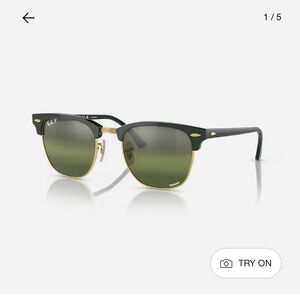 Ray-Ban Classic Black and Gold Sunglasses